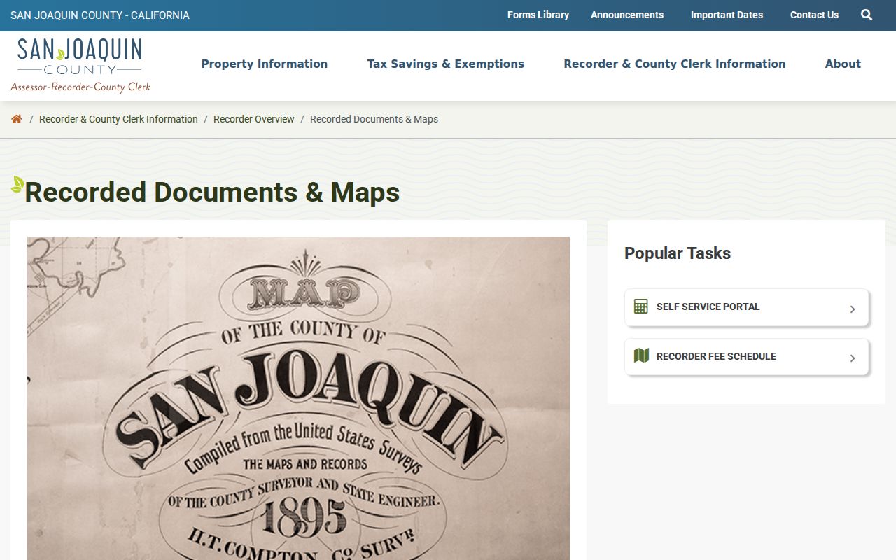 Tracy people search recorded documents and maps coverage