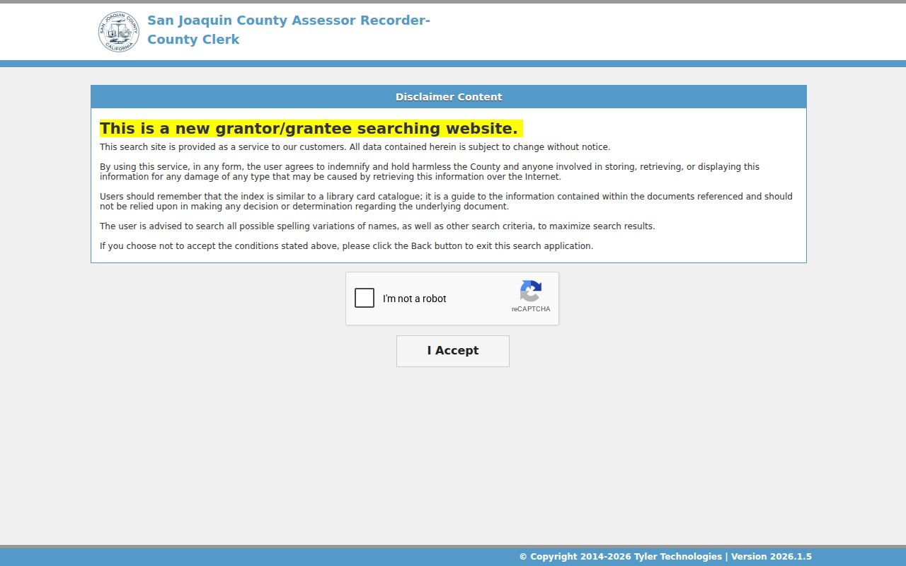 Tracy people search San Joaquin recorder self-service records